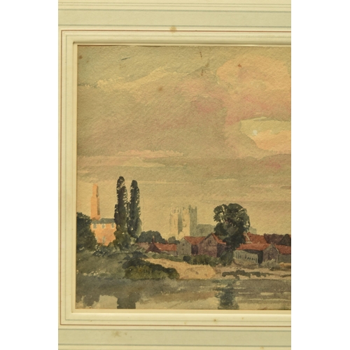 307 - ATTRIBUTED TO JOHN FLOWER OF LEICESTER (1793-1861) 'WESTMINSTER', a landscape view from Chelsea towa... 