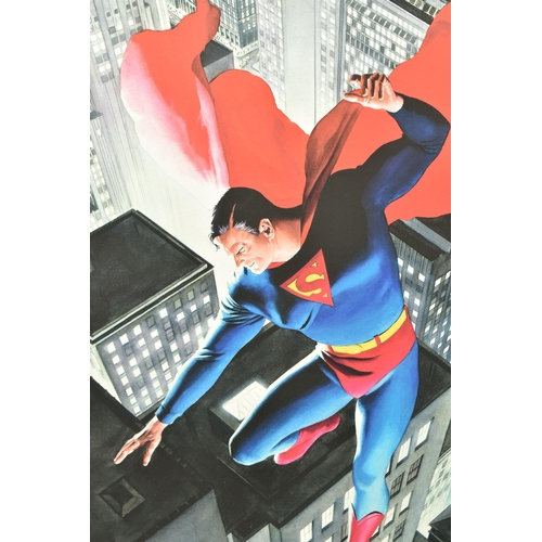 321 - ALEX ROSS (AMERICAN CONTEMPORARY) 'SUPERMAN: TWENTIETH CENTURY' signed limited edition print on pape... 