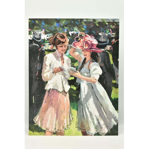 323 - SHERREE VALENTINE DAINES (BRITISH 1959) 'ROYAL ASCOT LADIES DAY II', a signed limited edition print ... 