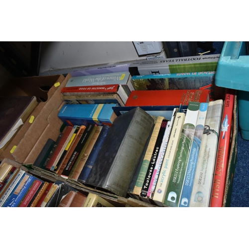 351 - SIX BOXES OF BOOKS, over one hundred and twenty assorted titles, to include a collection of 1950's W... 