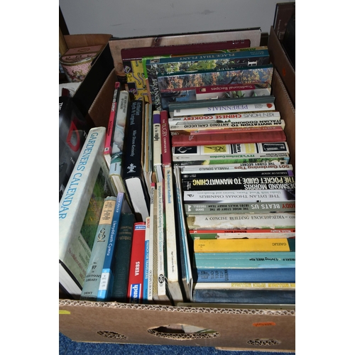 351 - SIX BOXES OF BOOKS, over one hundred and twenty assorted titles, to include a collection of 1950's W... 