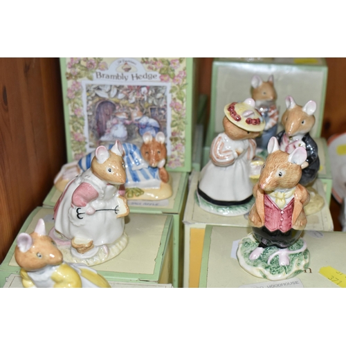 371 - FOURTEEN BOXED ROYAL DOULTON BRAMBLY HEDGE COLLECTION FIGURES, comprising 'Poppy Eyebright' DBH1, 'L... 