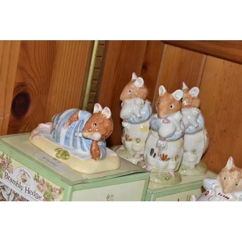 371 - FOURTEEN BOXED ROYAL DOULTON BRAMBLY HEDGE COLLECTION FIGURES, comprising 'Poppy Eyebright' DBH1, 'L... 