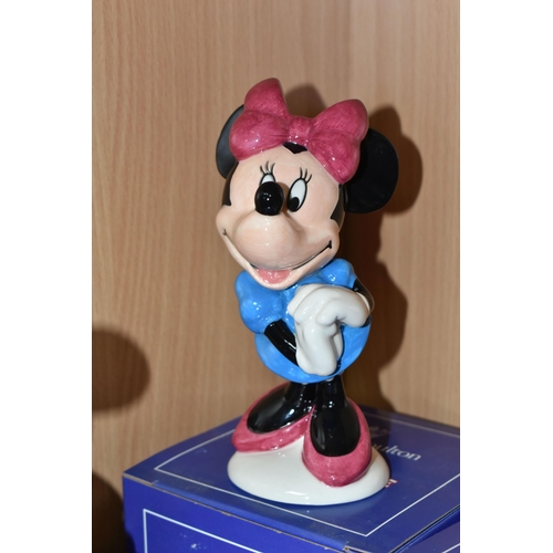 399 - FIVE BOXED ROYAL DOULTON 'THE MICKEY MOUSE COLLECTION' FIGURES, comprising Mickey Mouse MM1, Minnie ... 