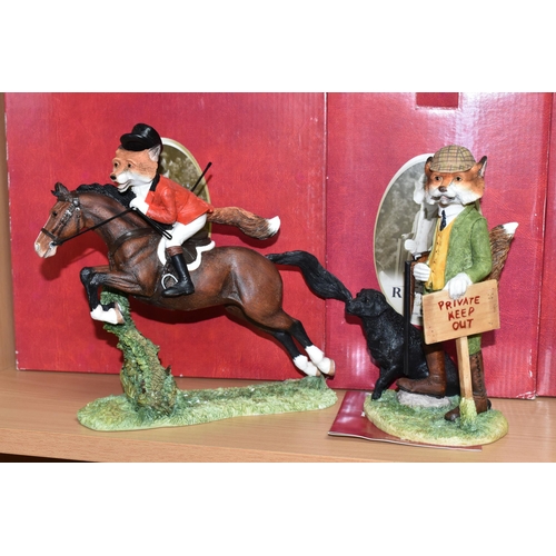 416 - SIX BOXED BORDER FINE ARTS 'THE REYNARD ESTATE' FIGURES, comprising 'Miss Caroline', 'Isaac', 'Count... 