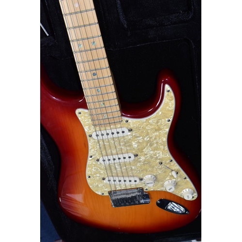 459 - A 2004 FENDER STRATOCASTER DELUXE, manufactured at the Corona, California, USA factory, serial no DZ... 