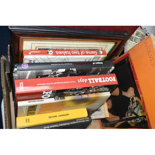 468 - TWO BOXES OF Football EPHEMERA containing a collection of Wolverhampton Wanderers  and Aston Villa m... 