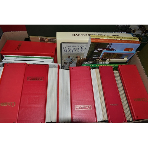 496 - THREE BOXES OF  Books and Magazines containing approximately eighty miscellaneous titles in hardback... 