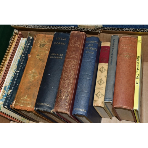 505 - ONE BOX OF  twenty-two Antiquarian Books to include The Poems of Ella Wheeler Wilcox, The Pickwick P... 