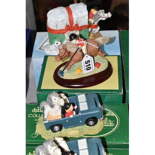 510 - SEVENTEEN  BOXED GRAY'S THELWELL RESIN FIGURINES, comprising seven limited edition of 1250 pieces 'C... 