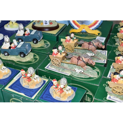 510 - SEVENTEEN  BOXED GRAY'S THELWELL RESIN FIGURINES, comprising seven limited edition of 1250 pieces 'C... 