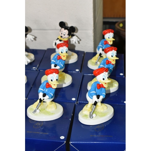 512 - FIFTEEN BOXED KENLEYS LTD. WALT DISNEY'S PORCELAIN FIGURES, comprising three 'Pinocchio Going To Sch... 