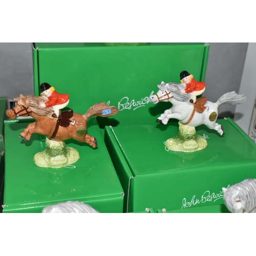 526 - SEVEN BOXED JOHN BESWICK 'THELWELL' COLLECTION FIGURES, comprising Don't Tire Your Pony - Brown JBT6... 