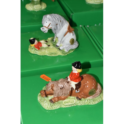 526 - SEVEN BOXED JOHN BESWICK 'THELWELL' COLLECTION FIGURES, comprising Don't Tire Your Pony - Brown JBT6... 