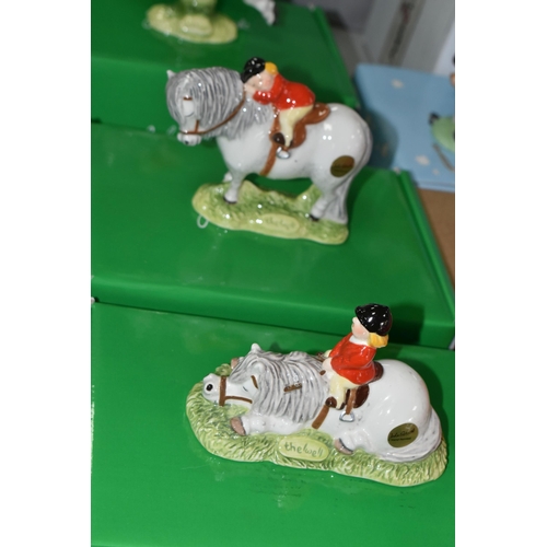 526 - SEVEN BOXED JOHN BESWICK 'THELWELL' COLLECTION FIGURES, comprising Don't Tire Your Pony - Brown JBT6... 