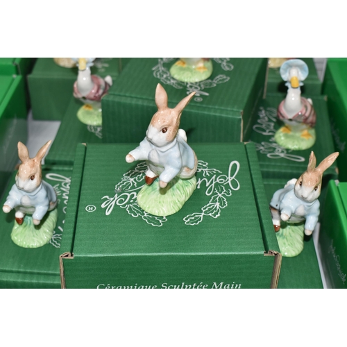 527 - ELEVEN BOXED BESWICK BEATRIX POTTER FIGURES, comprising  three x Peter and the Red Pocket Handkerchi... 