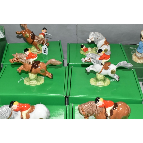 528 - EIGHT BOXED JOHN BESWICK 'THELWELL' COLLECTION FIGURES, comprising Don't Tire Your Pony - Brown JBT6... 