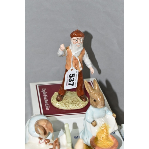 537 - SIXTEEN BOXED ROYAL ALBERT BEATRIX POTTER FIGURES, comprising Mr McGregor, Gentleman Mouse Made a Bo... 