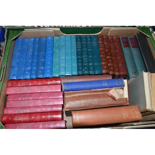 538 - FIVE BOXES OF BOOKS containing approximately 145-150 titles in hardback and paperback formats, subje... 