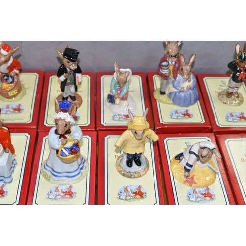 539 - SIXTEEN BOXED ROYAL DOULTON BUNNYKINS, comprising Dollie Bunnykins 'Playtime' DB8, Santa Bunnykins '... 