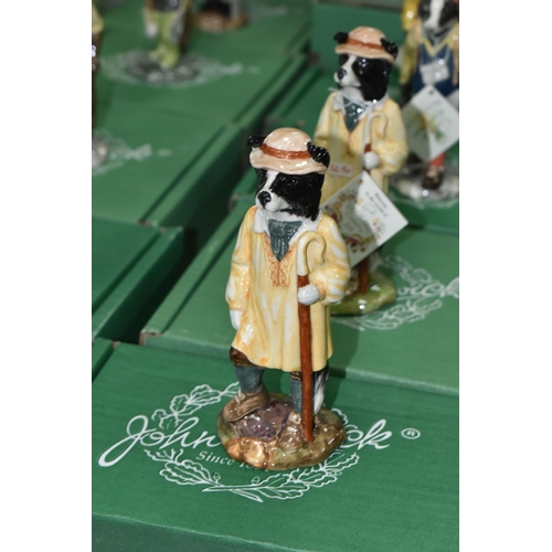 547 - ELEVEN BOXED BESWICK ENGLISH COUNTRY FOLK FIGURES, comprising two x Huntsman Fox ECF1, two x Fisherm... 