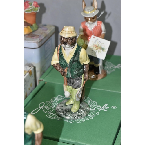 547 - ELEVEN BOXED BESWICK ENGLISH COUNTRY FOLK FIGURES, comprising two x Huntsman Fox ECF1, two x Fisherm... 