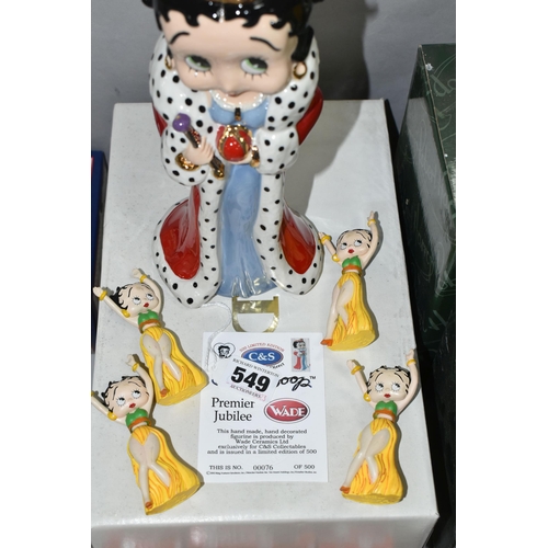 549 - A GROUP OF BETTY BOOP AND OTHER COLLECTABLES, comprising a boxed Wade Betty Boop Jubilee 2002 limite... 