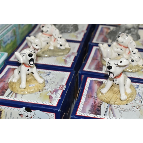 550 - TWELVE BOXED ROYAL DOULTON FIGURES/GROUPS FROM DISNEY'S 101 DALMATIANS, comprising Cruella De Vil DM... 