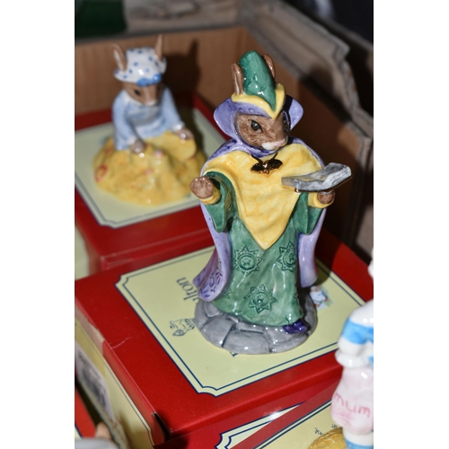 551 - A BOX AND LOOSE BOXED ROYAL DOULTON BUNNYKINS FIGURES, nineteen figures comprising Dollie Bunnykins ... 