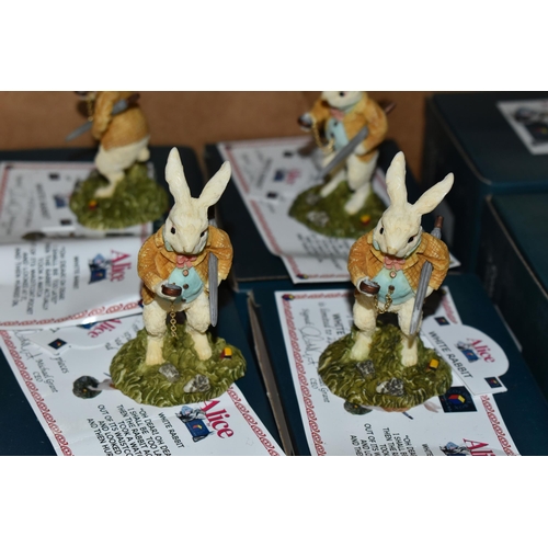 552 - THREE BOXES OF BOXED ALICE IN WONDERLAND THEMED FIGURES, to include two boxes of Colour Box sculptur... 