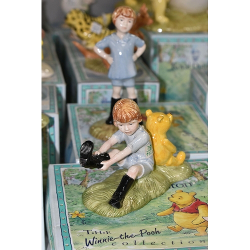 553 - SEVENTEEN BOXED ROYAL DOULTON 'THE WINNIE THE POOH' COLLECTION FIGURES, comprising Pooh and Piglet -... 