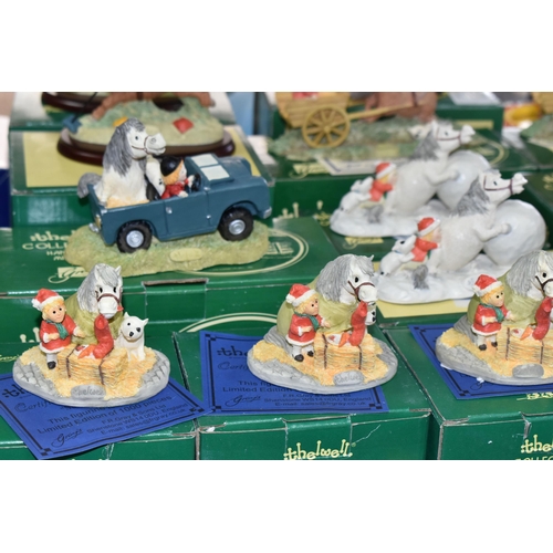 557 - NINETEEN BOXED GRAY'S THELWELL RESIN FIGURINES, comprising eight limited edition of 1250 pieces 'Cha... 