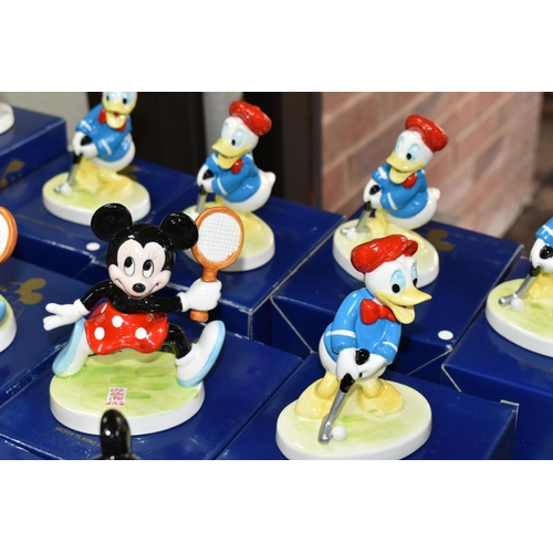 558 - SIXTEEN BOXED KENLEYS LTD. WALT DISNEY'S PORCELAIN FIGURES, comprising two 'Pinocchio Going To Schoo... 