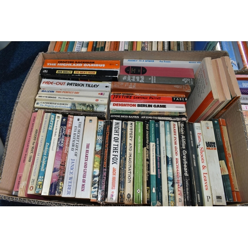 559 - SIX BOXES OF  BOOKS containing approximately 200 miscellaneous titles in hardback and paperback form... 