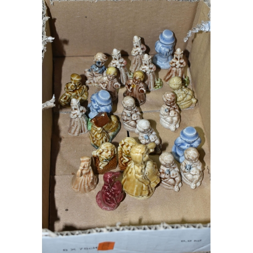 568 - TWO BOXES OF WADE WHIMSIES, to include a collection of nursery rhyme models from 1970-1971 and 1972-... 