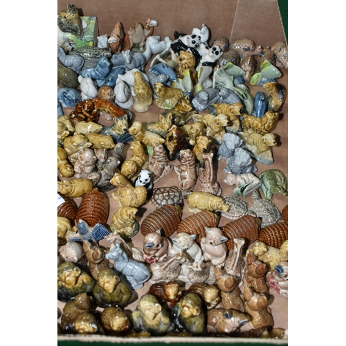 568 - TWO BOXES OF WADE WHIMSIES, to include a collection of nursery rhyme models from 1970-1971 and 1972-... 