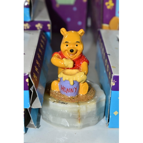 579 - WINNIE THE POOH ORNAMENTS ETC, TO INCLUDE TWENTY-TWO ARDEN SCULPTURES 'WINNIE THE POOH' ORNAMENTS, t... 