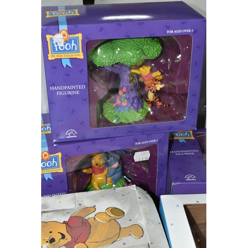 579 - WINNIE THE POOH ORNAMENTS ETC, TO INCLUDE TWENTY-TWO ARDEN SCULPTURES 'WINNIE THE POOH' ORNAMENTS, t... 