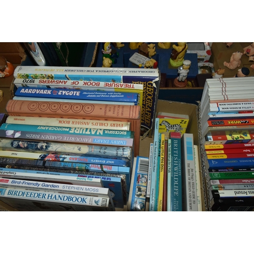 583 - SIX BOXES OF BOOKS, to include general knowledge, business and finance, 20th century fiction, Ladybi... 