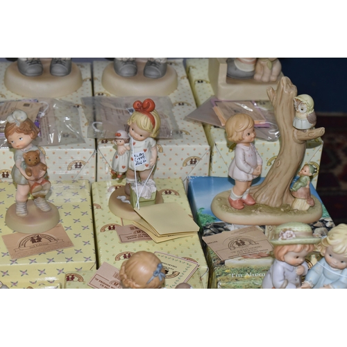 584 - SEVENTEEN BOXED MEMORIES OF YESTERDAY  'MABEL LUCIE ATTWELL' FIGURINES, comprising 'If Friends Were ... 