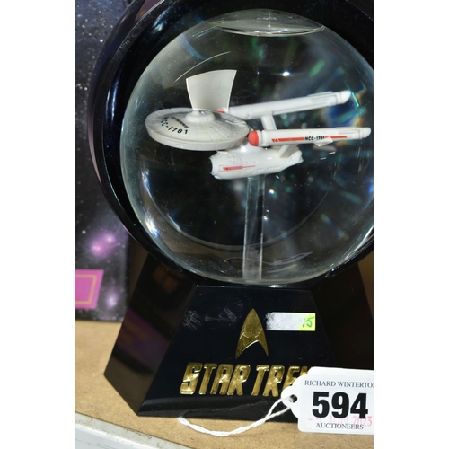 594 - A BOXED WILLITTS DESIGNS STAR TREK GLOBE, U.S.S Enterprise NCC1701, the first of three limited editi... 