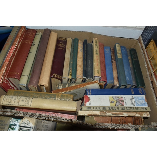 600 - SIX BOXES OF BOOKS AND MUSIC SCORES, and Classical Music LP's, approximately 105 book titles include... 