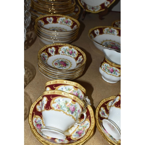 602 - A SEVENTY EIGHT PIECE ROYAL ALBERT 'LADY HAMILTON' DINNER SERVICE, comprising a meat plate, two ture... 