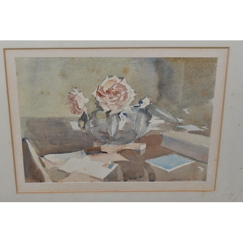 649 - FOUR 19TH AND 20TH CENTURY WATERCOLOURS, comprising Ronald Gray (British 1868-1951) two still life s... 