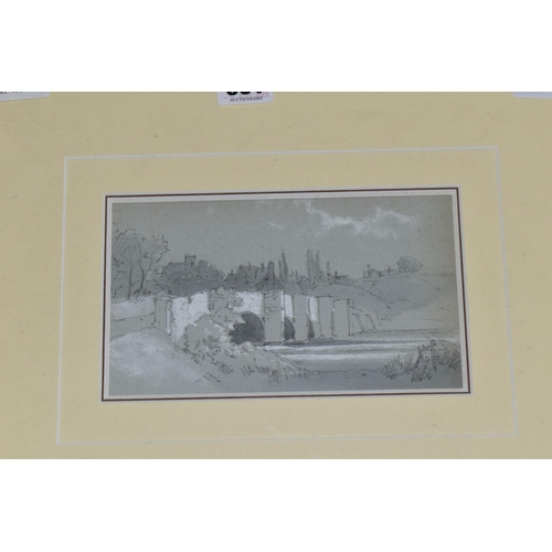 661 - STUDIO OF HENRY MARTIN POPE (1843-1908) THREE PENCIL, INK AND WASH LANDSCAPES, depicting views of Ke... 