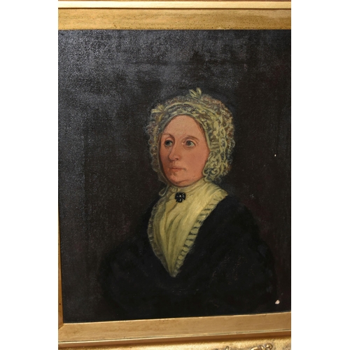 685 - A MID 19TH CENTURY PORTRAIT REPUTED TO BE CATHERINE TENNENT (1779-1850), the sitter is wearing a cro... 