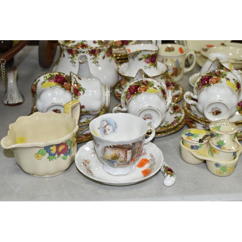 703 - A GROUP OF TEA, DINNER AND NURSERY WARES, comprising twenty eight pieces of Royal Albert Old Country... 