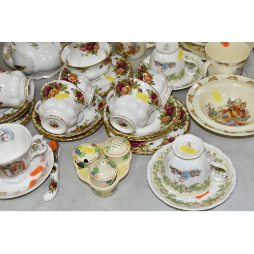 703 - A GROUP OF TEA, DINNER AND NURSERY WARES, comprising twenty eight pieces of Royal Albert Old Country... 