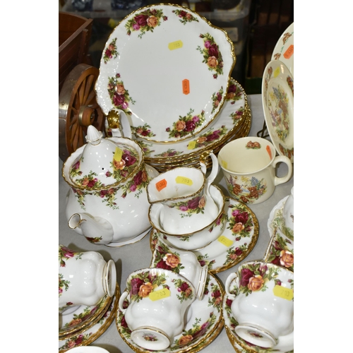 703 - A GROUP OF TEA, DINNER AND NURSERY WARES, comprising twenty eight pieces of Royal Albert Old Country... 