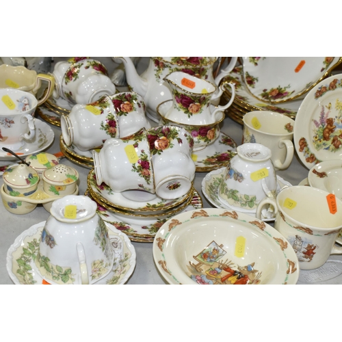 703 - A GROUP OF TEA, DINNER AND NURSERY WARES, comprising twenty eight pieces of Royal Albert Old Country... 